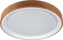 LED плафон Vida ф480 мм 24W 1920 lm 4000K, бял/дърво