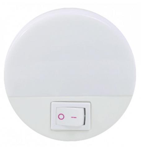 LED нощна лампа за контакт Lightex 0.4W 220V 4000K - Настолни лампи