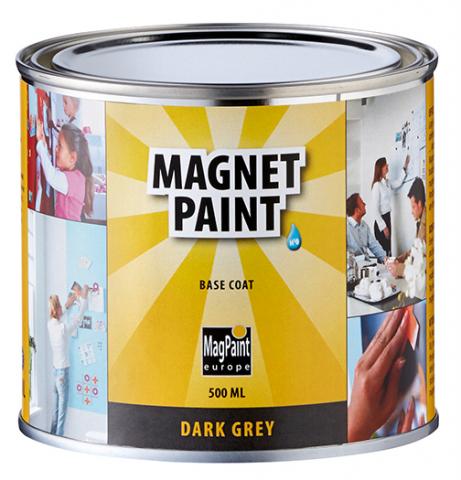 Магнитна грунд-боя Мagpaint 0.5 л тъмно сива - Интериорни бои