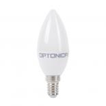 LED крушка Optonica E14 C37 8W 710 lm 2700K, свещ