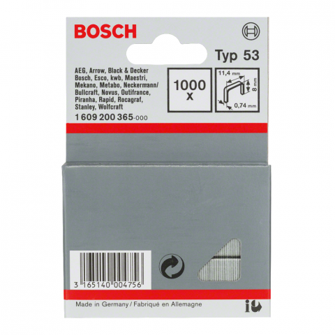 Скоби за такер 11.4/8 мм Bosch - Скоби