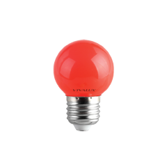 LED крушка Vivalux G45 1W E27 червенa - Лед крушки е27
