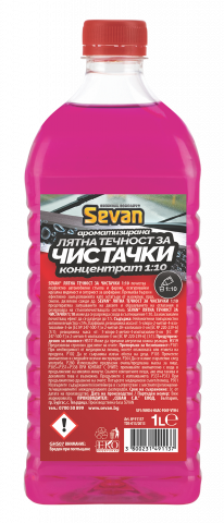 Лятна течност за чистачки SEVAN концентрат 1:10 1 л - Автопринадлежности