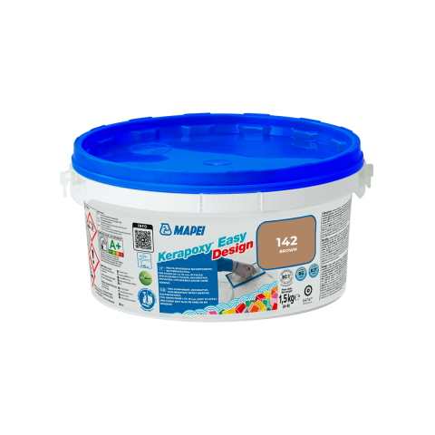 Епоксидна фуга Mapei Kerapoxy Easy Design 142 Кафяв, 1.5 кг - Фугиращи смеси