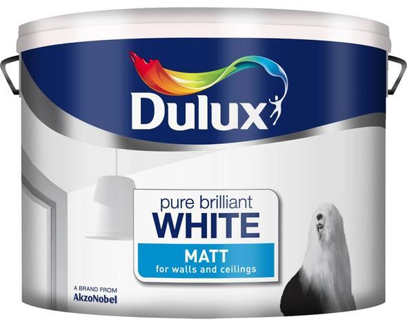 Интериорна боя DuluxMat 10 л брилянтно бяла - Интериорни бои