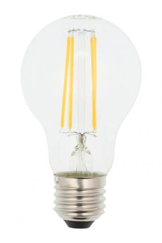 LED крушка филамент E27 A60 8W 1040 lm 6400K - Лед крушки е27
