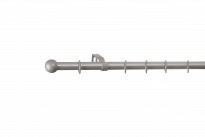 Телескопичен корниз Мира 19/16 мм 160-300 см сребро мат