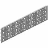 Перфориран панел Workshop 800х200 мм 2 бр. сив