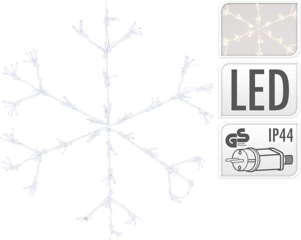 Светеща снежинка 216 LED, снимка 2 - Светещи фигури