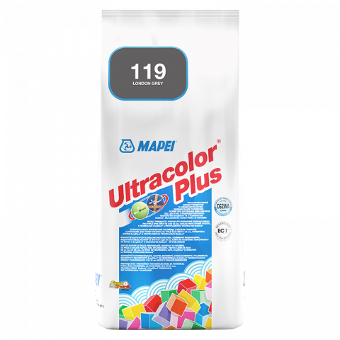 Фугираща смес Mapei Ultracolor Plus 119 Лондонско сив 2 кг - Фугиращи смеси