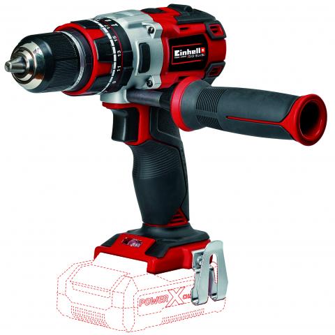 Акумулаторен ударен винтоверт Einhell TE-CD18 Li-BL Solo PXC + куфар свредла 70 ч., снимка 3 - Акумулаторни винтоверти