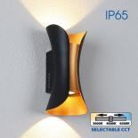 LED фасаден аплик Vivalux Boston 10W 230V IP65 черно/злато