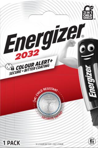 Батерия Energizer Lithium CR2032 3V 1 бр. - Батерии тип 