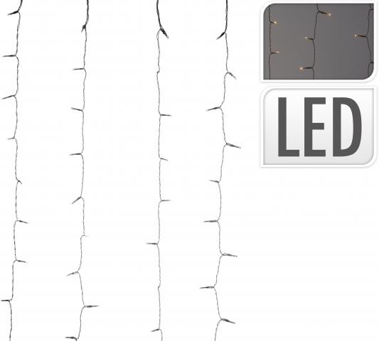 Светлинна завеса 220 LED 200х100 см топла светлина - Светеща мрежа/завеса