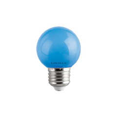 LED крушка Vivalux G45 1W E27 синя - Лед крушки е27