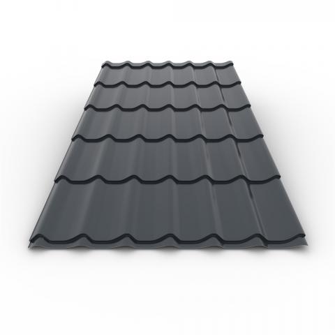 Метален покрив Bravo Classic Eco 2200x1200x0.4 mm 7016 антрацит - Вълнообразни плоскости
