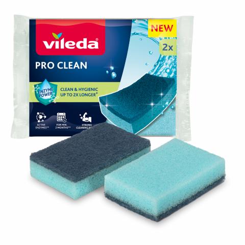 Кухненска гъба Vileda Pro Clean Mid Foam 2 бр. - Гъби