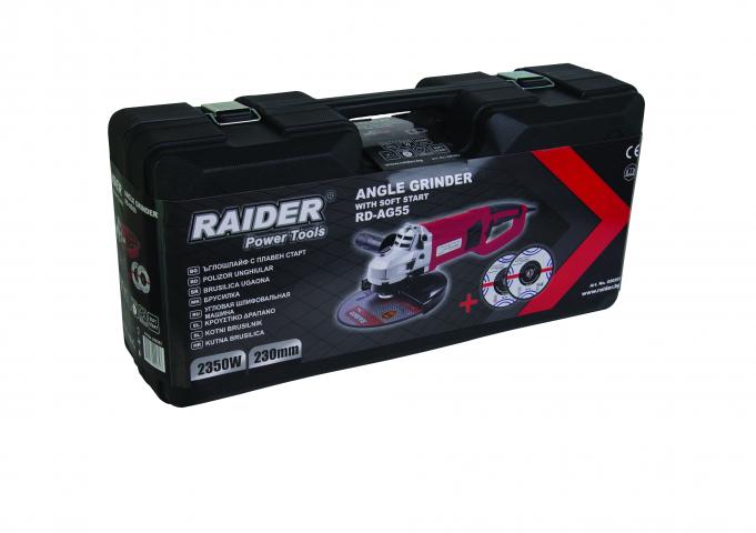 Ъглошлайф Raider RD-AG55, снимка 3 - Ъглошлайфи 230мм