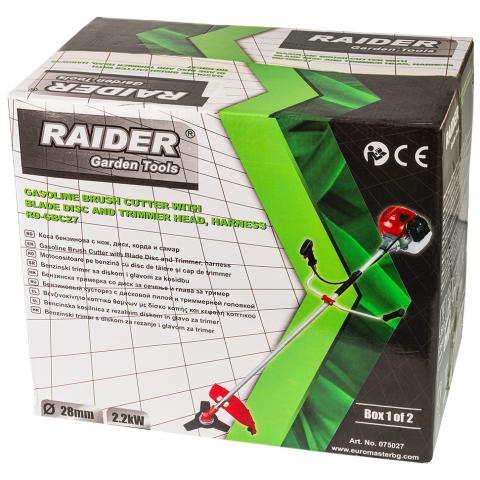 Бензинова коса Raider RD-GBC27, снимка 2 - Тримери и коси
