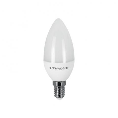 LED крушка Vivalux 6W E14 WW 3000K свещ - Лед крушки е14