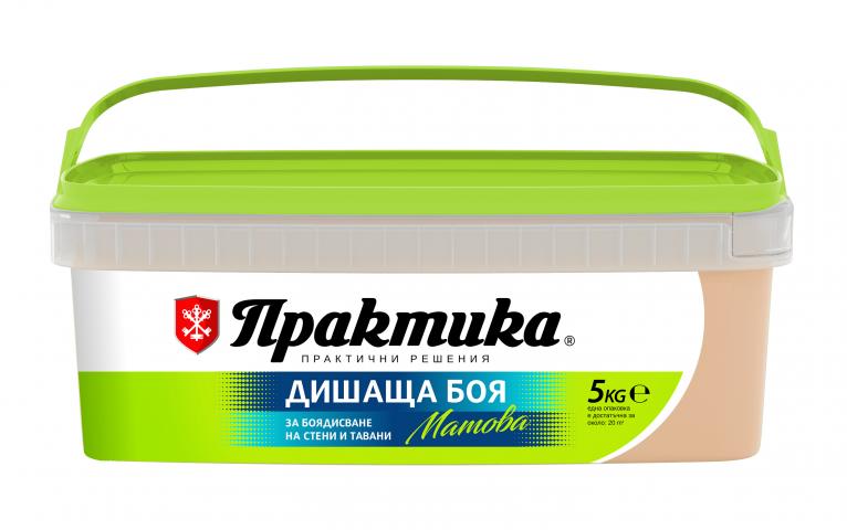 Интериорна боя Практика 5 кг нектар - Интериорни бои