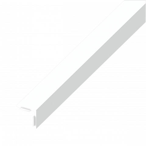 Лепящ се ъглов профил PVC 10х10 мм 1 м бял - Pvc профили