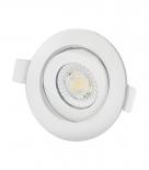LED луна Niko 7W 3-6K 38° ф70 мм бяла