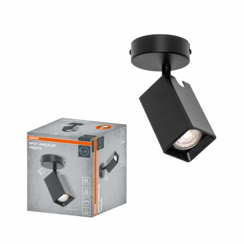 Спот единица Osram Angular GU10 черен, снимка 3 - Спотове