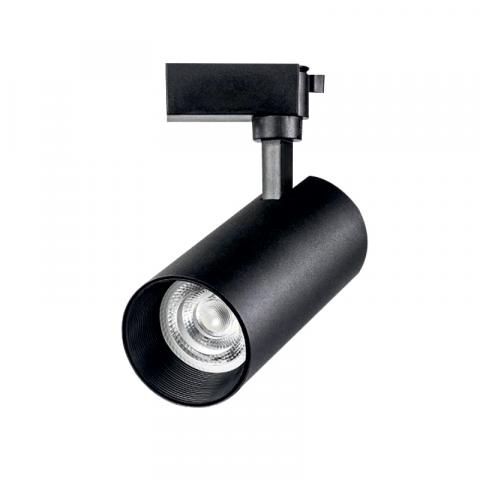 LED прожектор за шина Lightex Plus 20W димируем черен - Трак системи