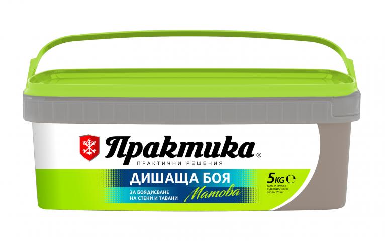 Интериорна боя Практика 5 кг какао - Интериорни бои