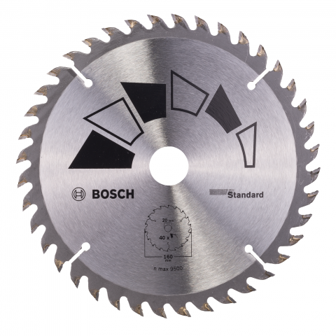 Циркулярен диск Bosch 160x2,2x20/16 мм Z=40, снимка 2 - Циркулярни дискове