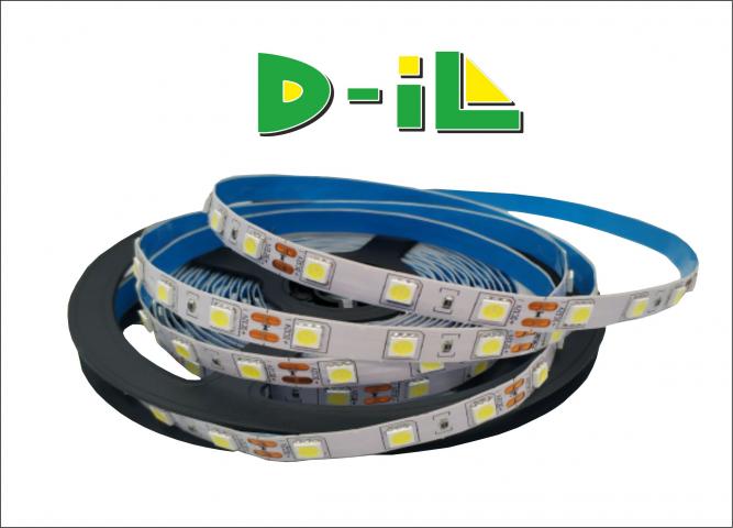 LED Лента 12W - SMD5050, 60/m,1320Lm/m 6000К, IP20, 12V - 5 М - Осветителни тела
