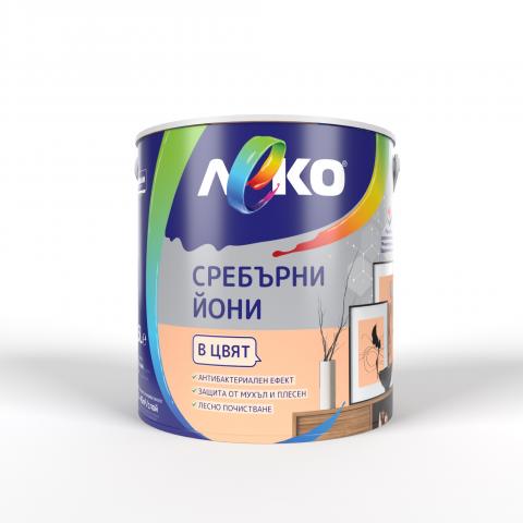 Интериорна боя Леко Сребърни йони 2.5 л папая - Интериорни бои