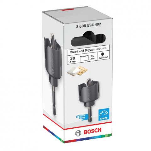 Боркорона Bosch WD 38 мм, снимка 4 - Боркорони за дърво