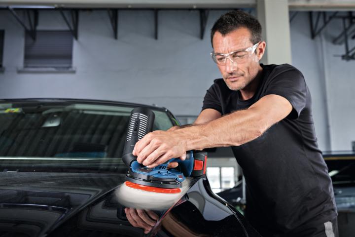 Акумулаторен ексцентършлайф Bosch Blue GEX 18V-150-3, снимка 4 - Ексцентършлайфи
