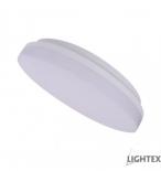 LED плафон Lightex Zizu II ф280 24W 1920 lm 4000K IP54 бял