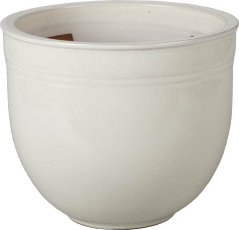 Саксия Ринг ф20х17 см крем - Керамични саксии