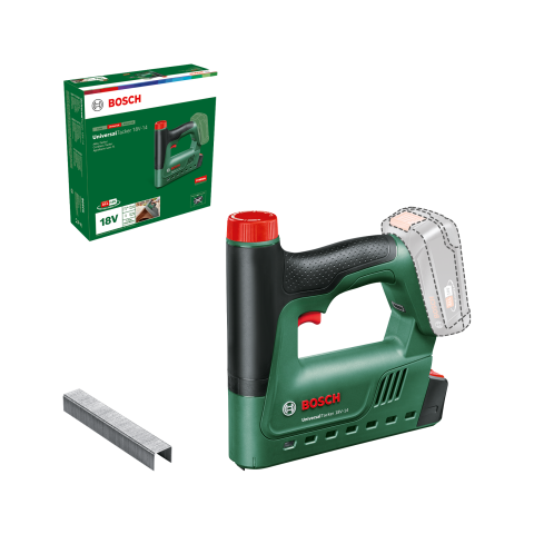Акумулаторен такер Bosch Universal Tacker 18V-14 Solo, снимка 2 - Електрически такери