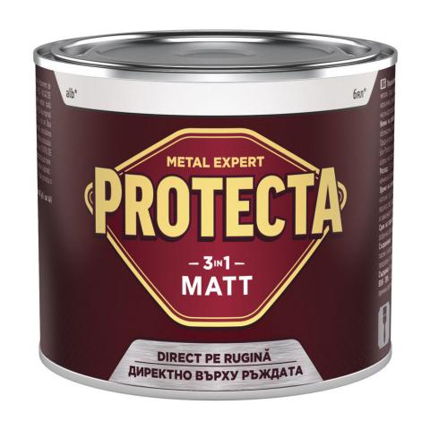 Боя Protecta 3в1 мат бяла 0.5 л - Бои за метал