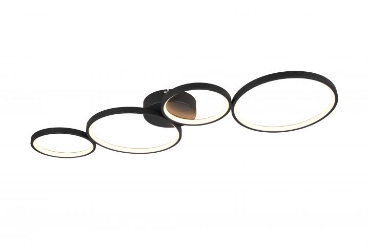 Плафон Trio Rondo 1x37 W LED черен - Плафони