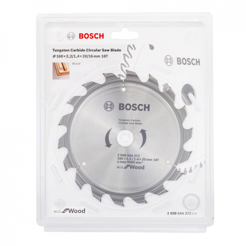 Циркулярен диск Bosch Wood 160x2.2x20 мм 18T - Циркулярни дискове