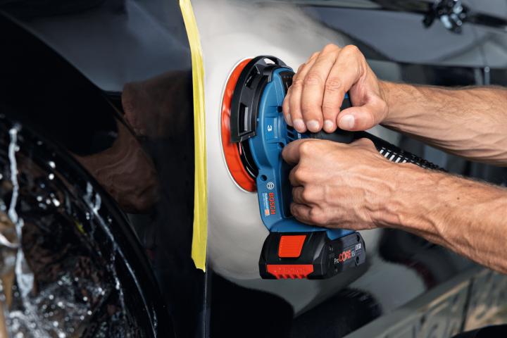 Акумулаторен ексцентършлайф Bosch Blue GEX 18V-150-3, снимка 3 - Ексцентършлайфи