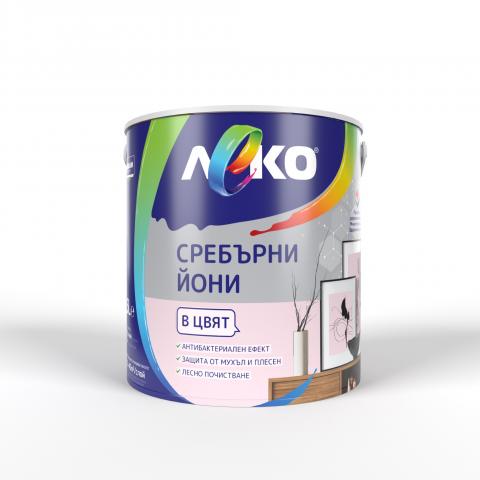 Интериорна боя Леко Сребърни йони 2.5 л магнолия - Интериорни бои