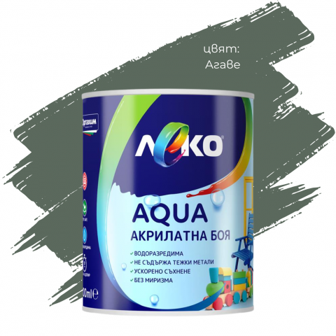 Акрилатна боя
Леко Aqua сатен Агаве 0.6л - Бои за метал