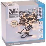 Светлинна верига 240 LED топло бяла светлина