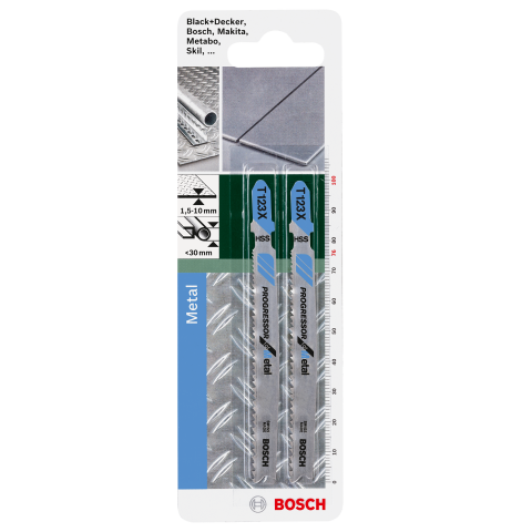 Ножчета Bosch HSS T123X 2 бр., снимка 2 - Ножчета за прободен трион