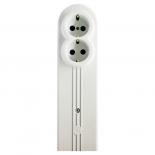 Панелен контакт двоен бял