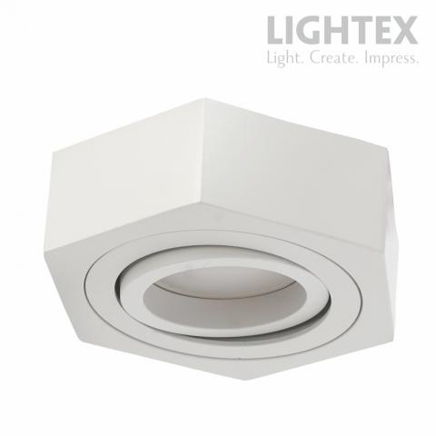 Луна Lightex Nano за вграждане 220V GU10 max 7W бяла шестоъгълна - Луни