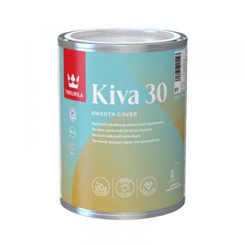 Лак за мебели Kiva 0.9 л полумат - Лакове за дърво