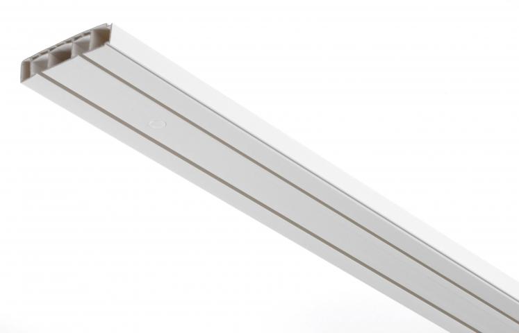 Двоен PVC корниз 120 см - Пластмасови корнизи